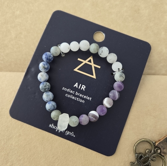 Zodiac Air Element Crystal Bracelet. Aquarius, Gemini, Libra. New.The Ai… - Picture 1 of 3